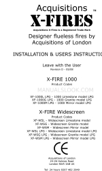 Acquisitions X-Fire Widescreen Series Istruzioni per l'installazione e l'uso