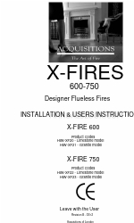 Acquisitions X-FIRES 600 Instruções de instalação e do utilizador