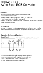Cypress CCR-2SRGB Manual
