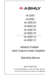 Ashly ne 8200.10 Руководство по эксплуатации