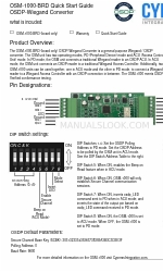 Cypress OSM-1000-BRD Skrócona instrukcja obsługi