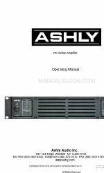 Ashly PE-2400 Operating Manual