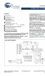 Cypress CY62167EV18 Spezifikationsblatt