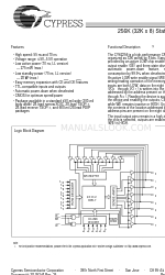 Cypress CY62256 Spezifikationsblatt