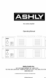 Ashly TRA-2075 Manual de instruções