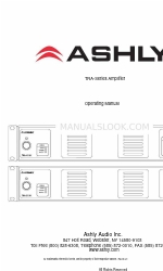 Ashly TRA-2150 Panduan Pengoperasian