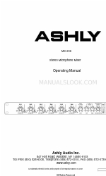 Ashly MX-206 Manual de instrucciones