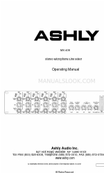 Ashly MX-406 取扱説明書