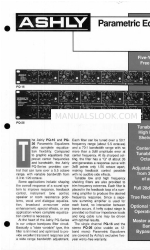 Ashly Parametric Equalizers PQ-26 Folleto y especificaciones