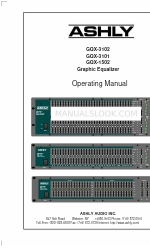 Ashly GQX-3102 Instrukcja obsługi