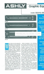 Ashly Graphic Equalizers GQ-131 Instrukcja obsługi produktu