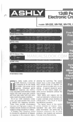 Ashly 12dB Per Octave Electronic Crossover XR-22E Brochura e especificações