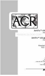 ACR Electronics AEROFIX 406 GPSIOP-ELT Manual de apoio ao produto