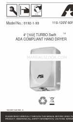 ASI TURBO Swift 0192-1-93 Manual