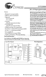 Cypress Semiconductor CY7C291A Технический паспорт