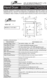 ASI JD MACDONALD Turbo-Tuff 10-0135-2 Інструкція з експлуатації та посібник із запчастин