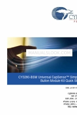 Cypress Semiconductor CapSense CY3280-BSM Universal Швидкий старт