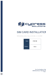 cypress solutions CTM-ONE Manual de instalação