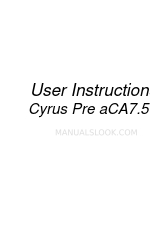 Cyrus aCA7.5 Інструкція користувача