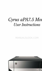 Cyrus aPA7.5 Mono Інструкція користувача