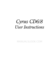 Cyrus CD6 Instrukcje użytkownika