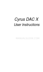 Cyrus DAC XP Istruzioni per l'utente