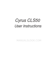 Cyrus CLS50 Инструкции пользователя