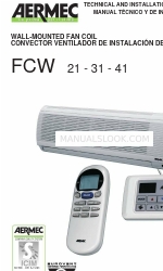 AERMEC FCW 21 Manual técnico e de instalação