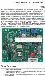 Cytech UCM/Modbus Quick Start Manual