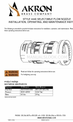 Akron Brass 4446 Montage-, Betriebs- und Wartungsanleitung