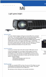 Ask Proxima M6 Spécifications techniques