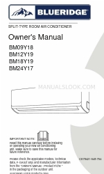 Blueridge BM18Y19 Manual del usuario