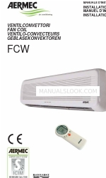 AERMEC FCW Series Folheto de instalação