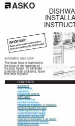 Asko D1996FI Panduan Petunjuk Instalasi