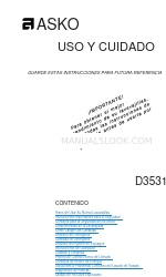 Asko D3531 (Spagnolo) Uso e cura