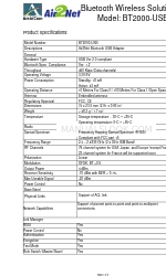 AmbiCom Air2Net BT2000-USB Product Specifications