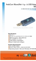 AmbiCom WL54-USB Especificaciones