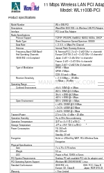 AmbiCom WL1100B-PCI Spécifications des produits