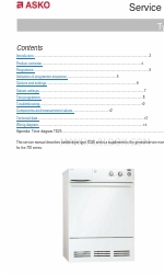 Asko TD25 Instrukcja serwisowa
