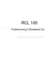 ACR Electronics RCL 100 문제 해결 및 고장 목록