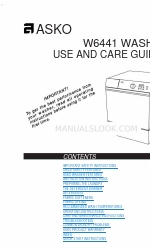 Asko W6441 Use And Care Manual