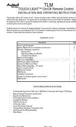 Ambient Technologies TOUCH LIGHT TLM 설치 및 운영 지침