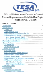 Ambient Weather TESA WS710 Manual de instruções