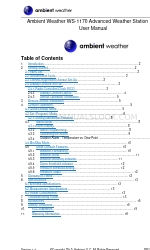 Ambient Weather WS-1170 Panduan Pengguna