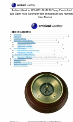 Ambient Weather WS-M201301THB Podręcznik użytkownika