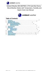 Ambient Weather WS-MDF0831-CTH Посібник користувача