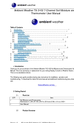 Ambient Weather TX-3102 User Manual