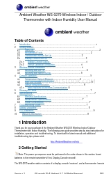 Ambient Weather WS-0270 User Manual