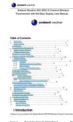 Ambient Weather WS-0802 Manuel de l'utilisateur