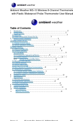 Ambient Weather WS-15 User Manual